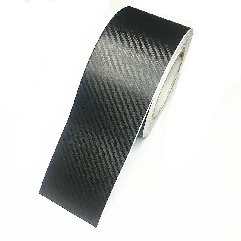 Matte carbon fibre roll door sill protector with 3D pattern and waterproof PET material