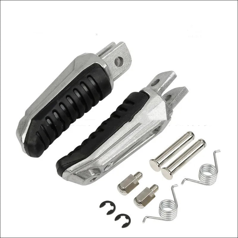 Black aluminium alloy Suzuki motorcycle footpeg replacement set for multiple models