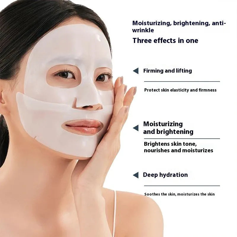 Collagen anti-wrinkle moisturising facial mask with 28ml serum content for universal skin types