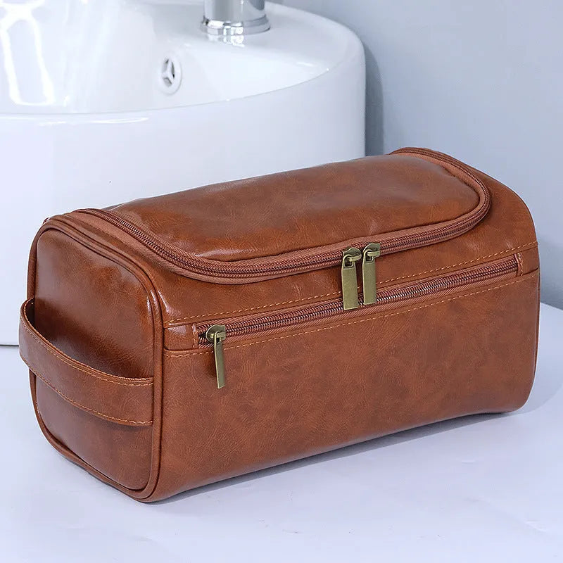 Large waterproof cosmetic storage bag in European and American retro style with six colour options