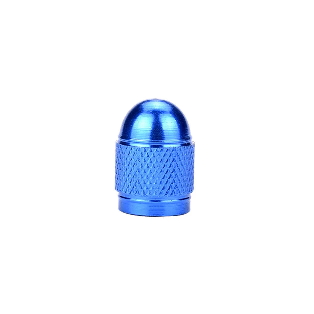 Aluminium alloy mountain bike tyre valve cap in five colour options