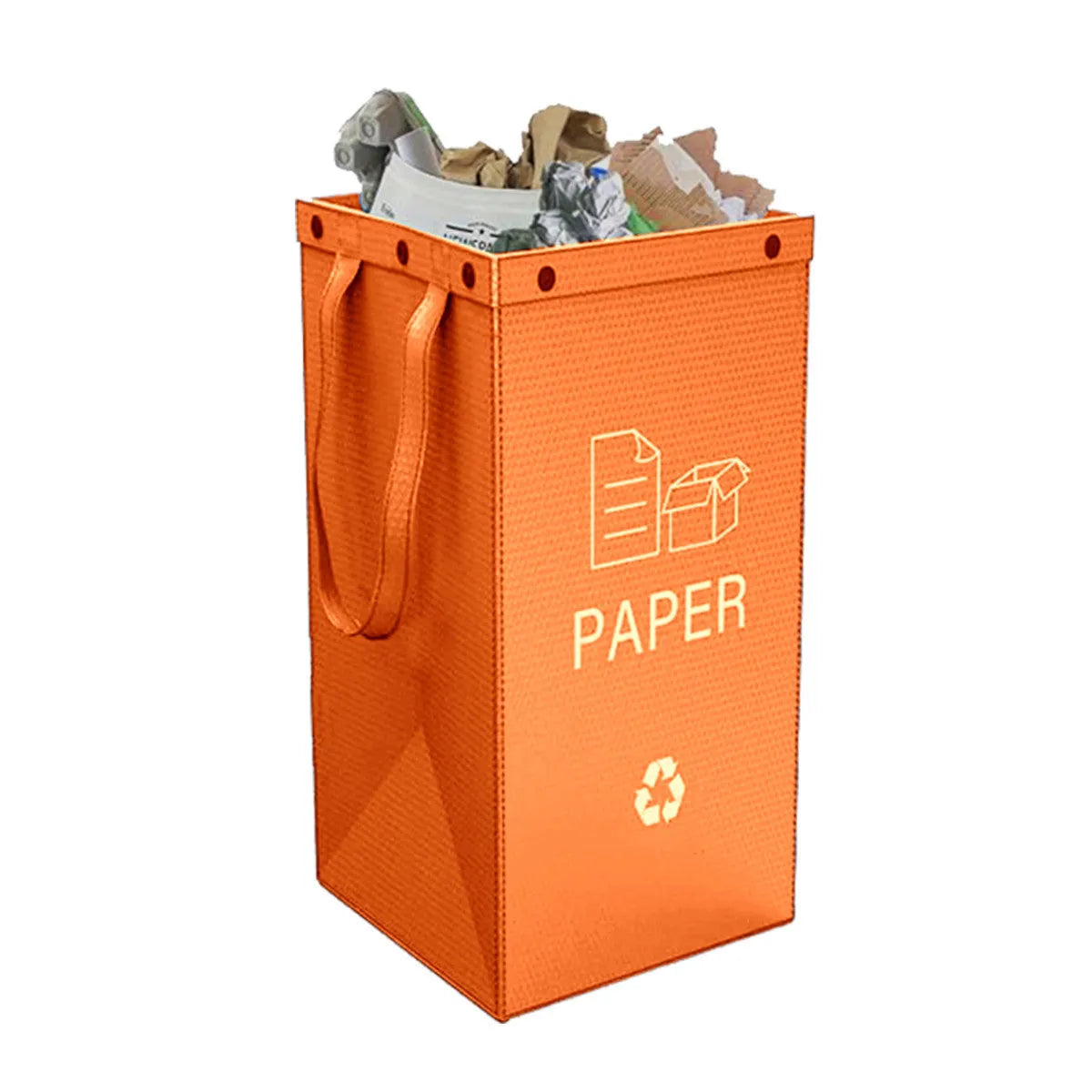 40L handbag-style waste sorting bin in blue colour with 30x50x30cm dimensions