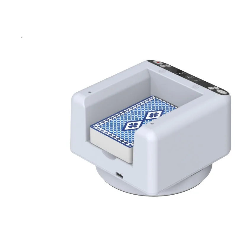 Third generation automatic poker dealing device with black plastic card dispenser for Texas Hold'em
