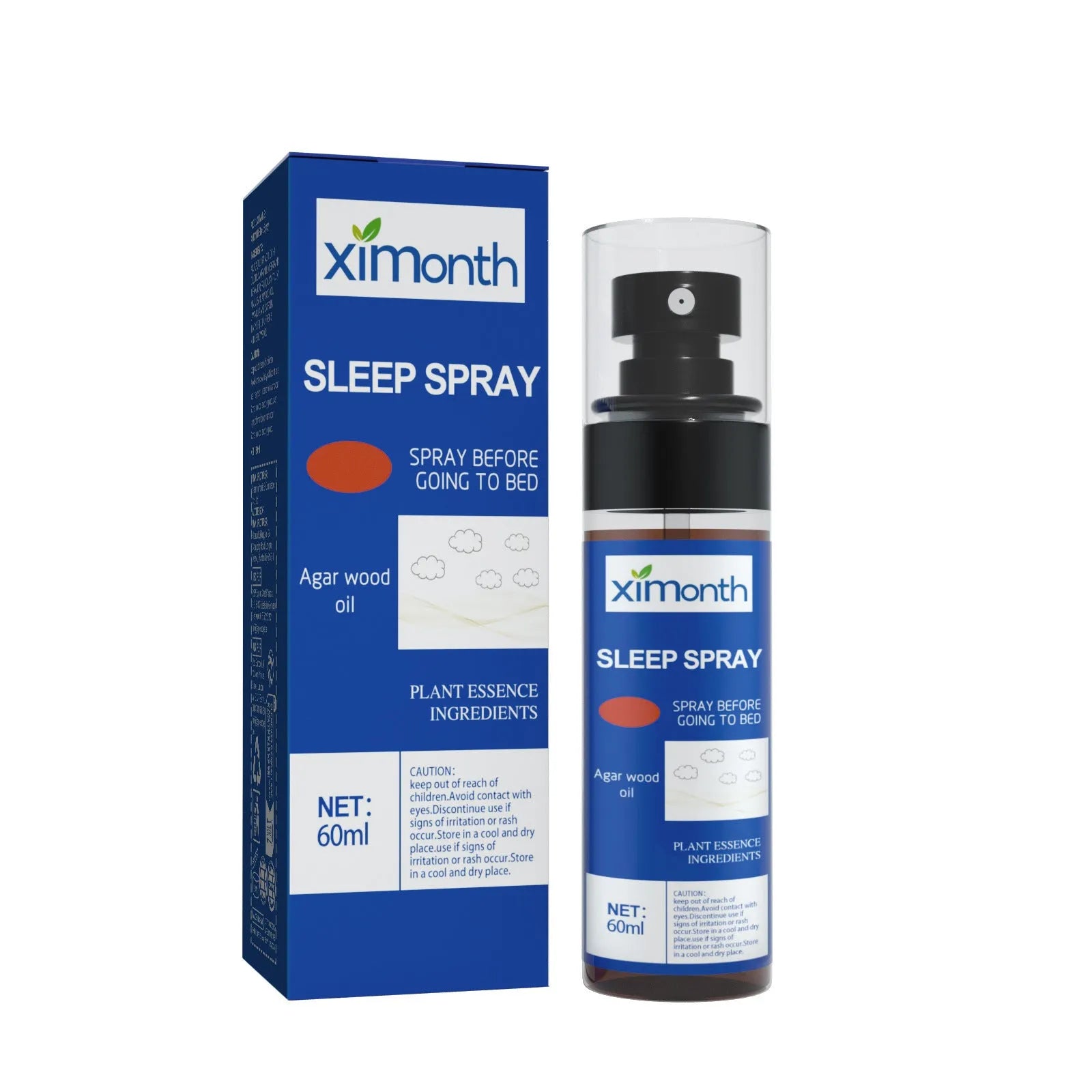 60ml bottle of lavender chamomile sleep aromatherapy spray for body stress relief