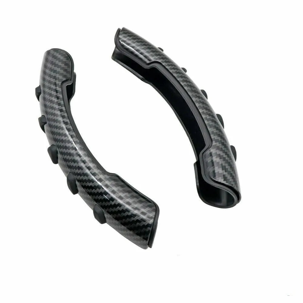 Carbon fibre black steering wheel anti-slip sleeve for 38cm diameter universal fit