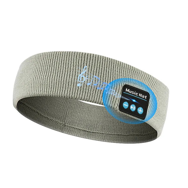 Bluetooth 5.4 eye mask headband with removable fabric in black, dark grey or grey-white colours