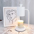 European romantic style aromatherapy melting wax lamp with cold rolled steel holder