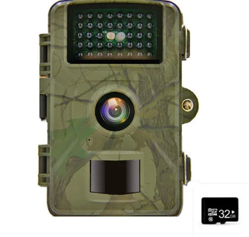 IP66 waterproof field camera in camouflage colour with 2.4-inch screen for animal detection monitoring