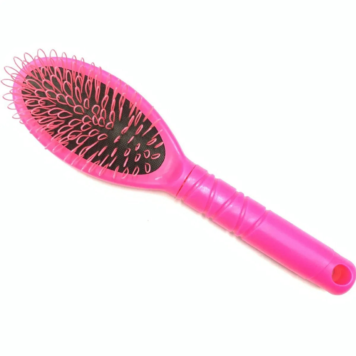Black ring tooth hair extension comb made of ABS plastic with airbag cushioning