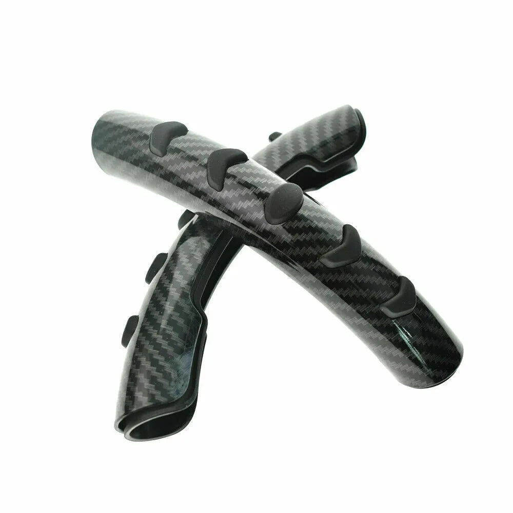 Carbon fibre black steering wheel anti-slip sleeve for 38cm diameter universal fit