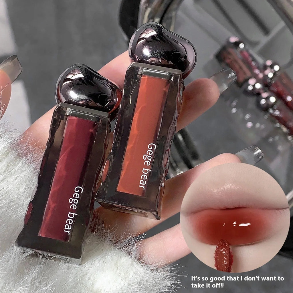 Glacier lava lip lacquer with mirror applicator in one of seven colour options