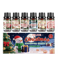 Christmas aromatherapy oil set with six 60ml bottles for home diffusers