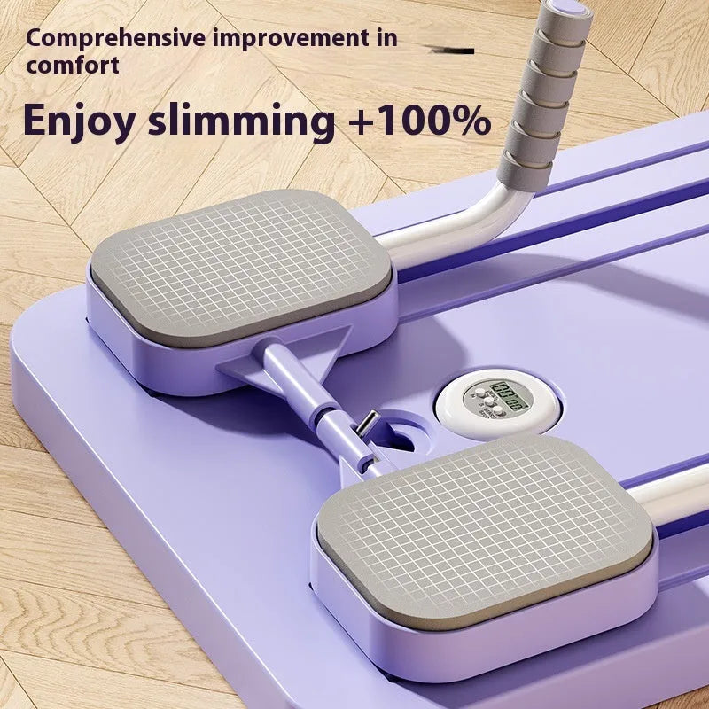 Standard Purple PP plastic fitness rebound board measuring 106x41cm for home workouts