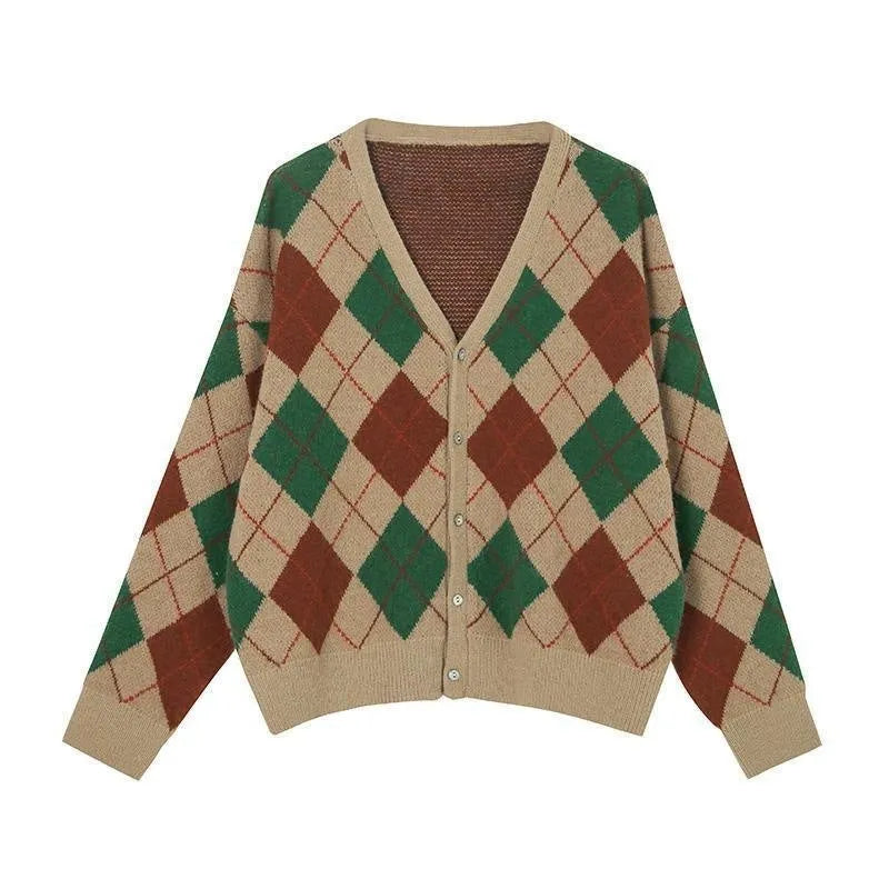 Japanese Korean style casual cardigan in acrylic fabric showing macaron colour options