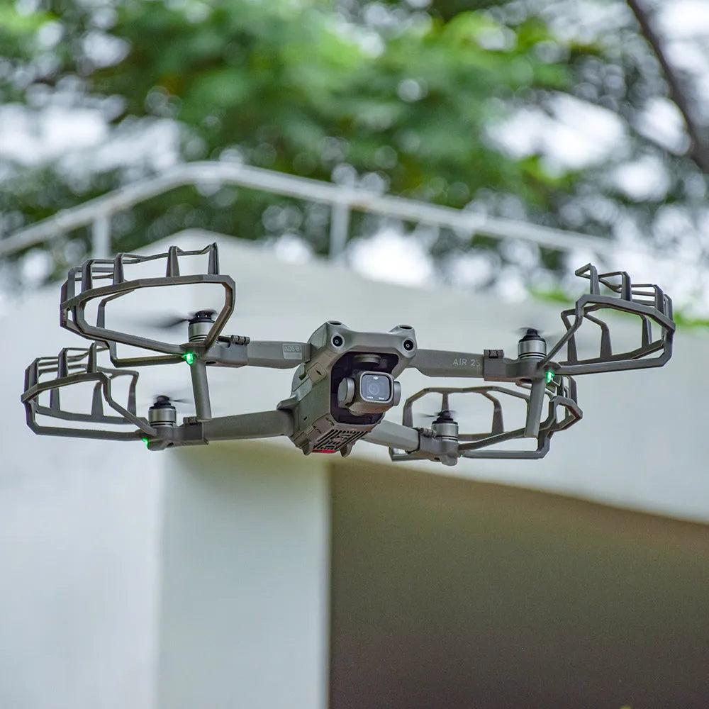 Grey ABS propeller blade guard ring for DJI Mavic Air 2 and Air 2S drones, showing semi-enclosed design.