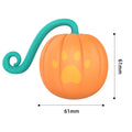 Electric cat toy with luminous rolling ball in pumpkin and watermelon colour designs