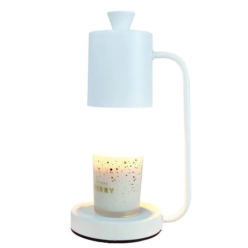 European romantic style aromatherapy melting wax lamp with cold rolled steel holder