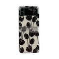 Flower design phone case for Samsung Galaxy Z Flip foldable phone in daisy colour