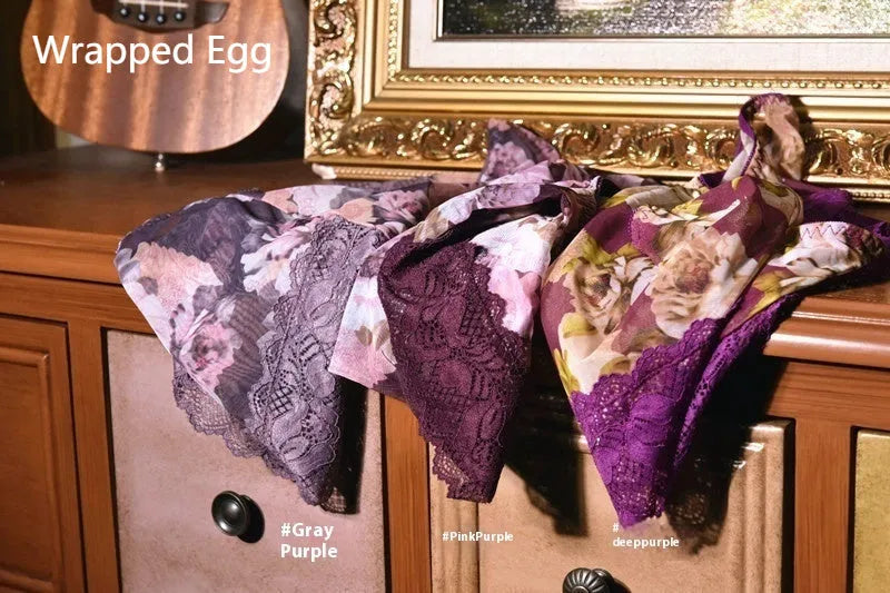 Men's printed ice silk mesh underwear briefs showing mid-waist design in multiple colour options