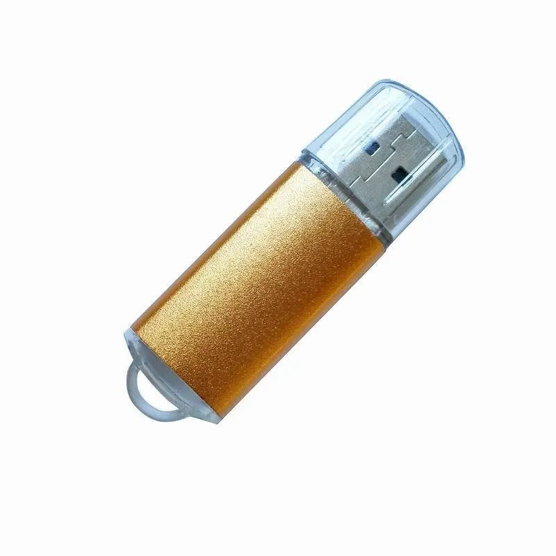 Software encryption USB dongle with metal shell in seven colour options showing USB connector