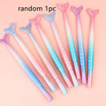 Cartoon mermaid pen with 0.38mm fine tip and plastic shell in random ink colour