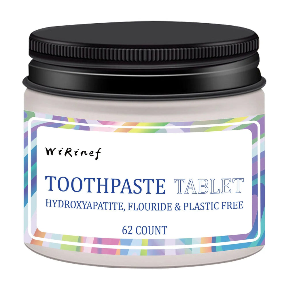 TP19 solid toothpaste tablets pack with 62 chewable pieces for portable dental care