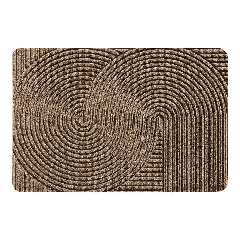 Silk ring entrance carpet with alien shape and cartoon anime pattern in 60x90cm dimensions
