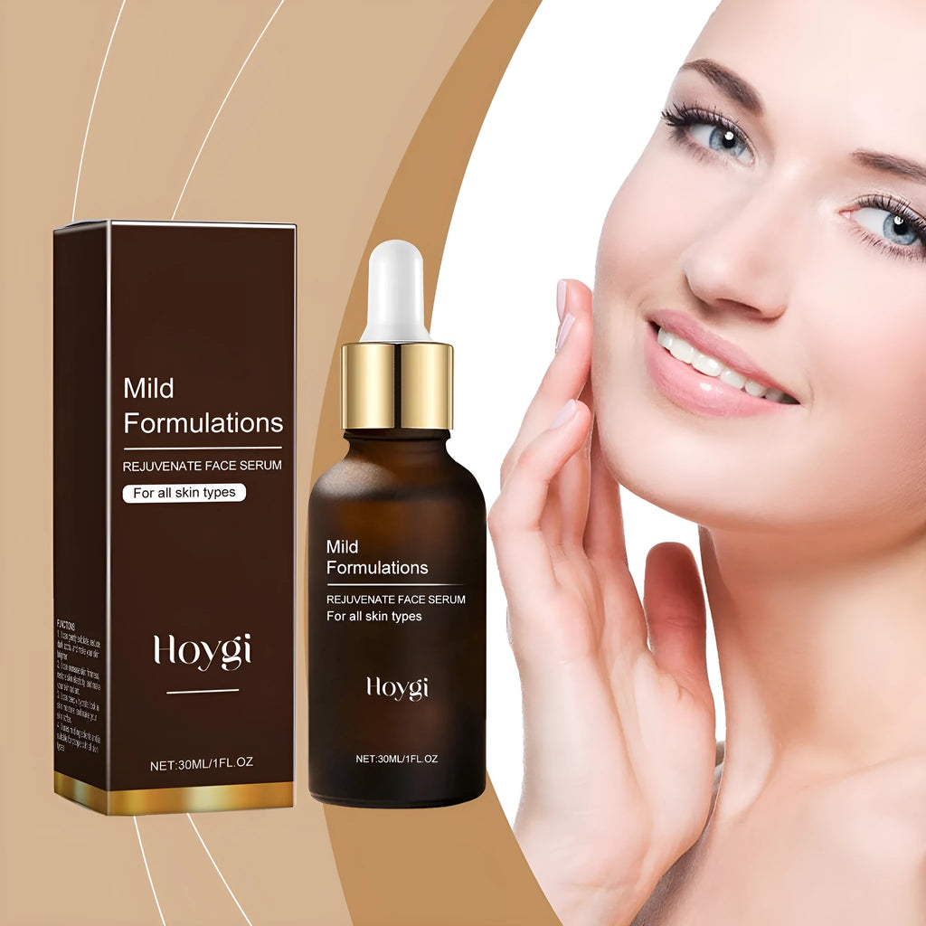 30ml facial skin care essence bottle with hyaluronic acid, vitamin C, collagen and arbutin ingredients