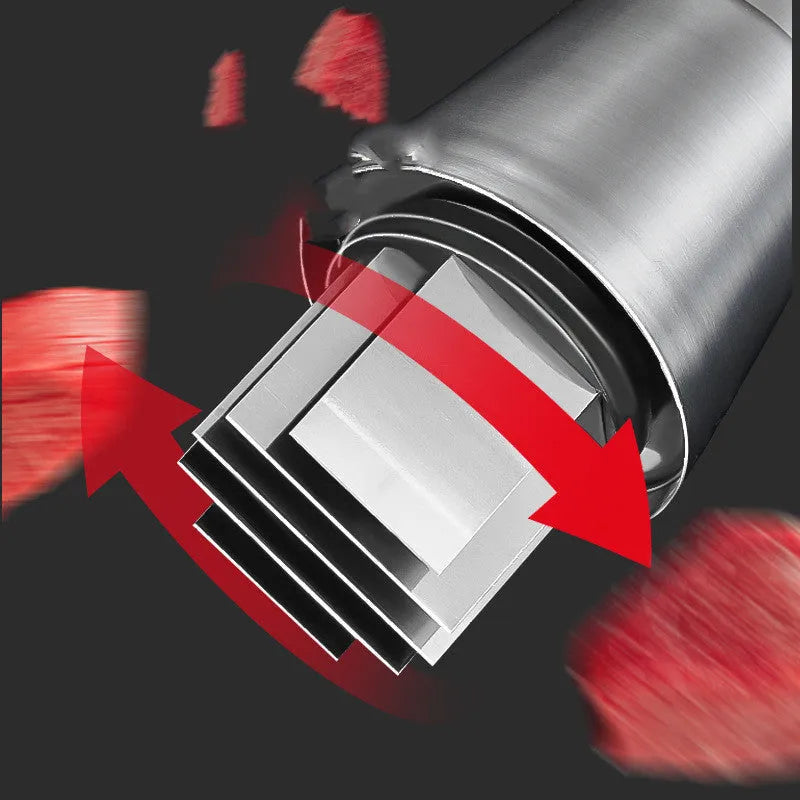 Manual garlic crusher and onion chopper with stainless steel blades, ABS PS plastic, size 6*16