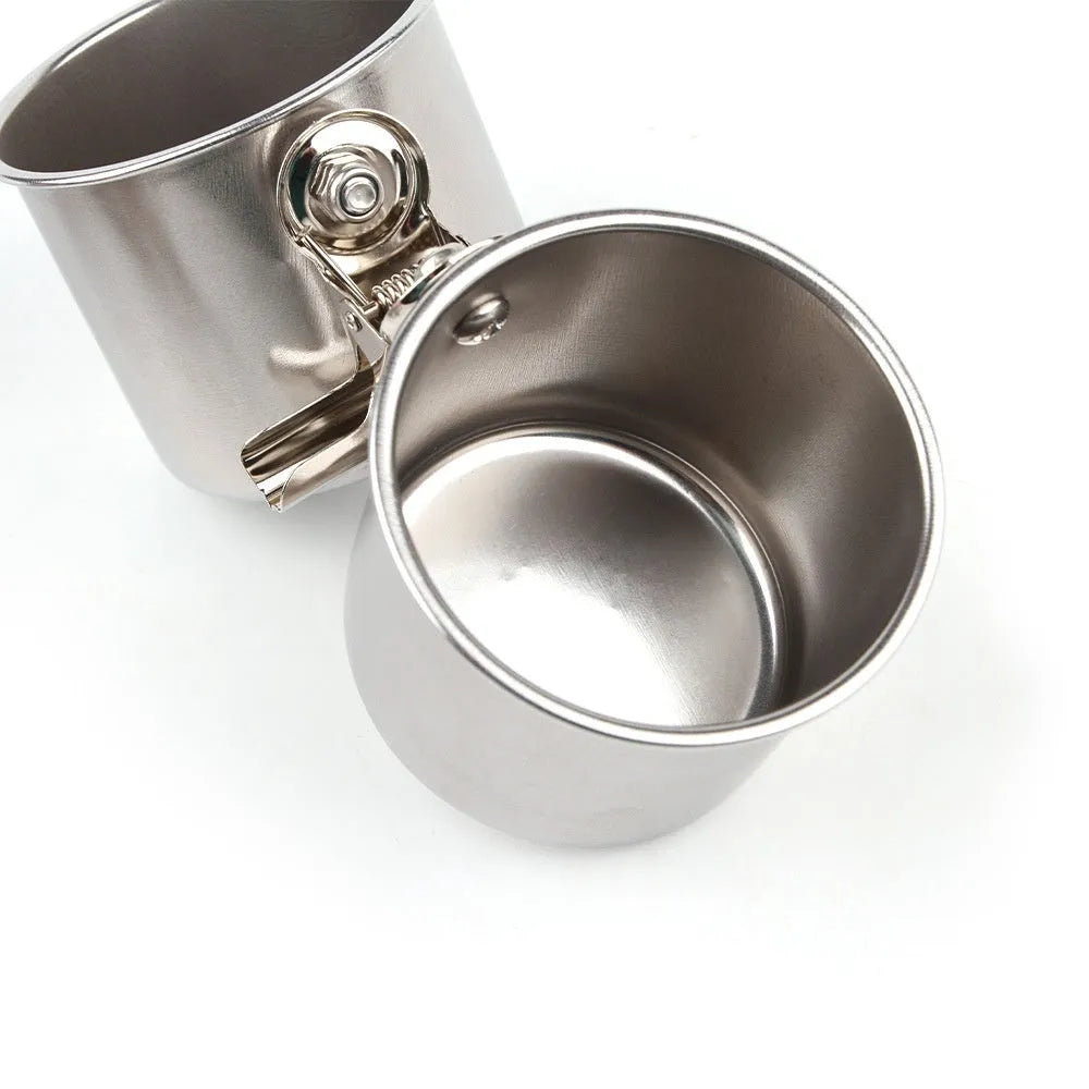 Stainless steel birdcage food container outdoor feeder in natural colour