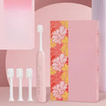 Small yellow duck USB rechargeable electric toothbrush with soft bristles and laser engraved shell