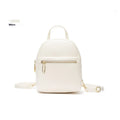 Soft PU mini backpack with large capacity and three-dimensional pocket in street trend style for daily matching