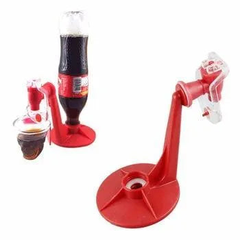 Red Magic Tap soda dispenser for 2-litre bottles with push-button drink control