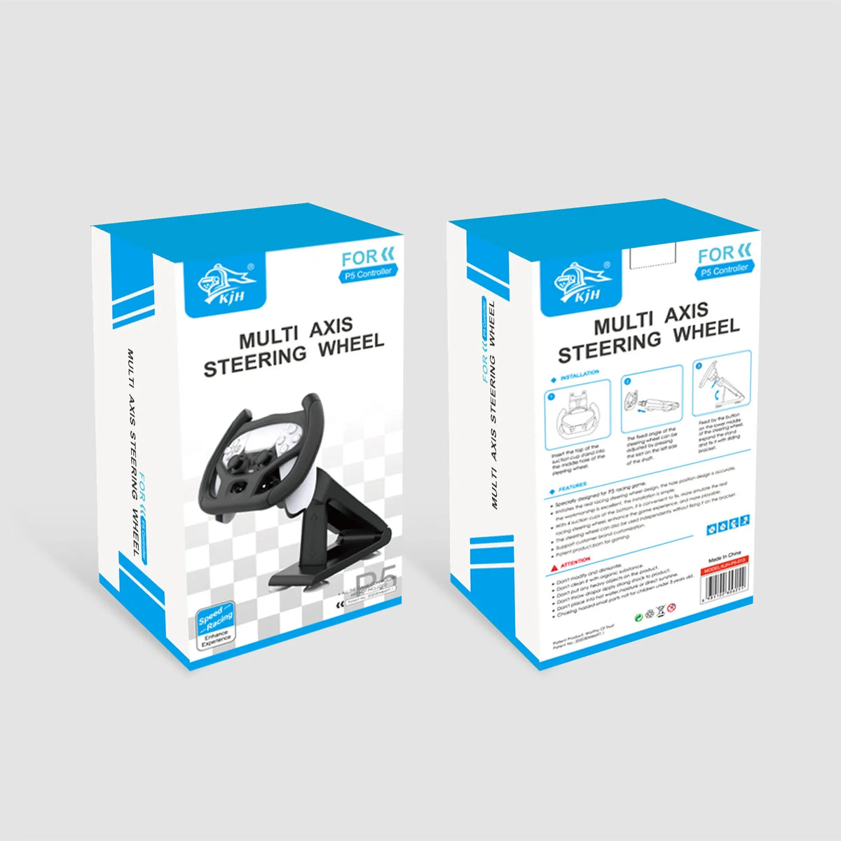 Black gamepad steering wheel bracket with suction cup mount for PlayStation and Xbox controllers
