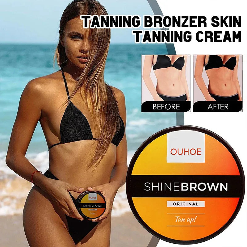 50g tube of tanning cream and 50g tube of aloe vera gel in a summer skincare set