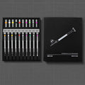 10-piece watch and glasses repair screwdriver set with cross and straight manual screwdrivers and 20 spare drill bits