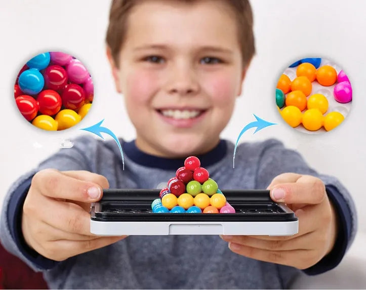 Assortment of colourful kids toys including plastic building blocks and soft plush cuddly toys