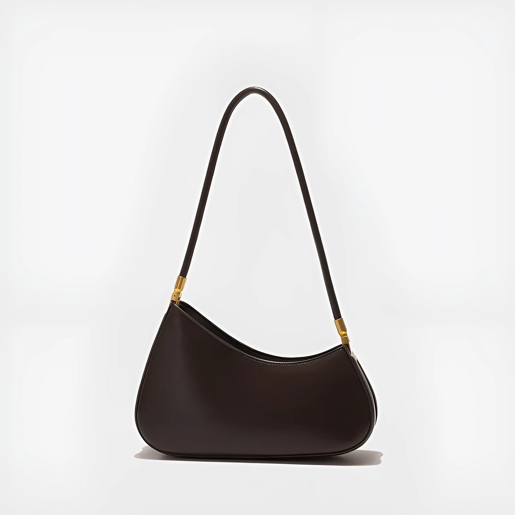 Retro oval underarm handbag for women in various colours with single shoulder strap