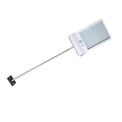 Black and white outdoor solar garden light with IP65 waterproof rating