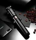 Aluminium alloy Bluetooth selfie stick with tripod legs and remote control for mobile phones