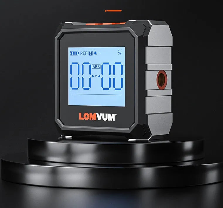 Digital laser infrared woodworking steel tape measure tool with inclinometer and alloy casing