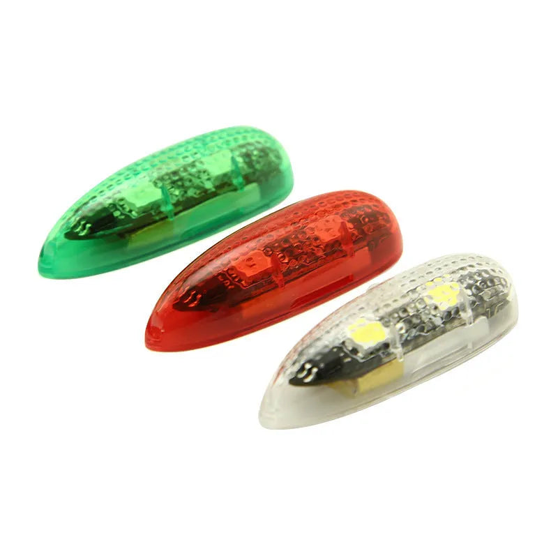 V3 wireless charging waterproof navigation light for model cars and boats in green, red, white, or mixed colours.