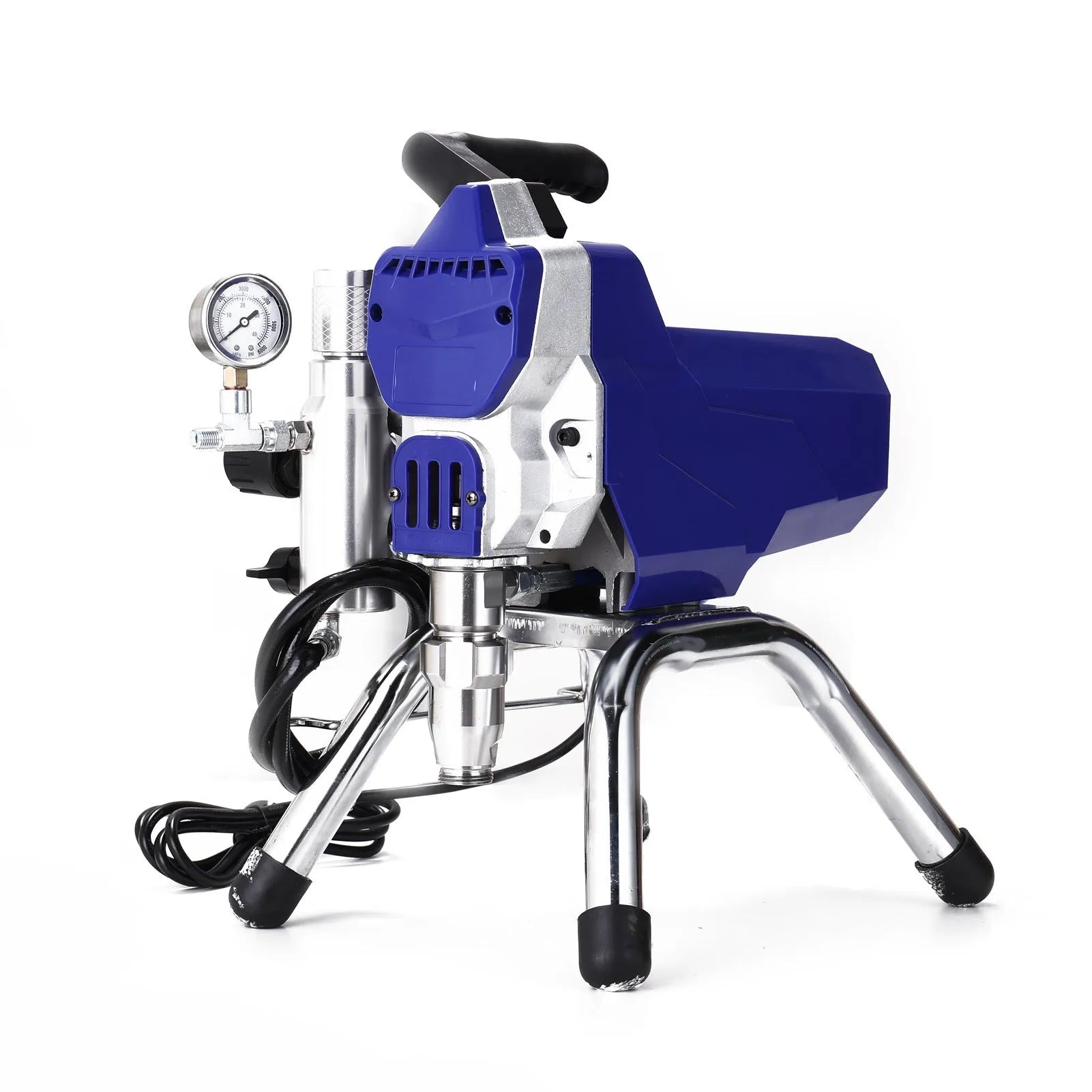 Airless spray painting machine with spray gun, 10-metre hose, and accessories for fireproof paint application