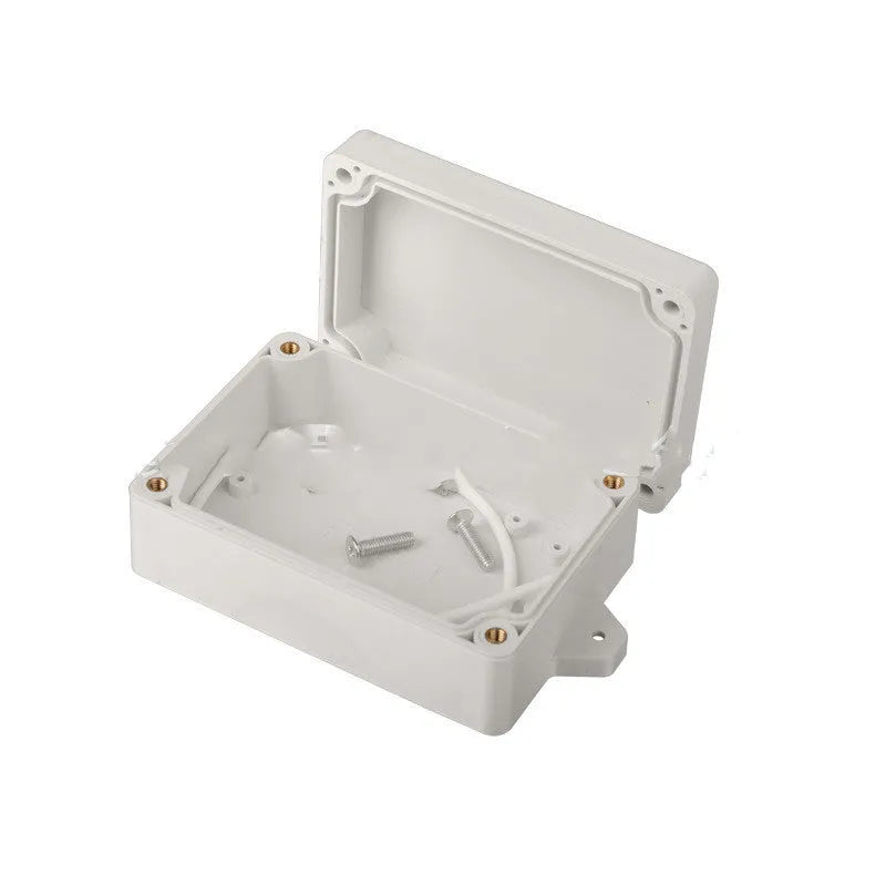 F4B-1 model ABS plastic waterproof instrument box for electronic components, 100mm by 68mm by 40mm.