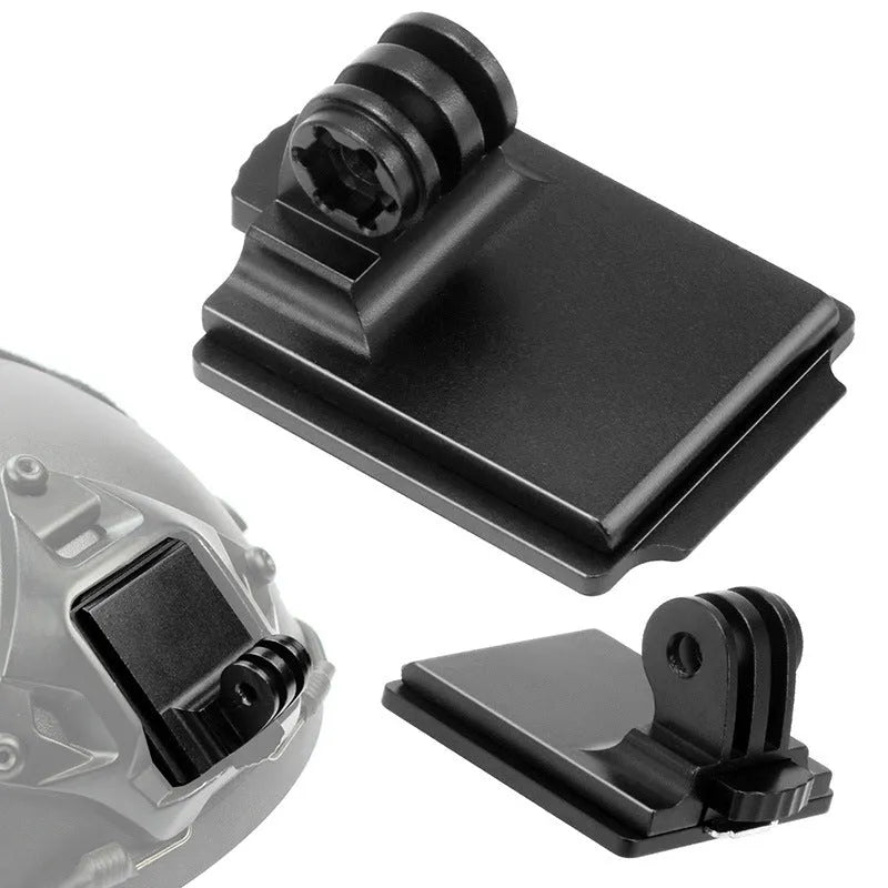 Aluminium action camera helmet mounting bracket for sports recording