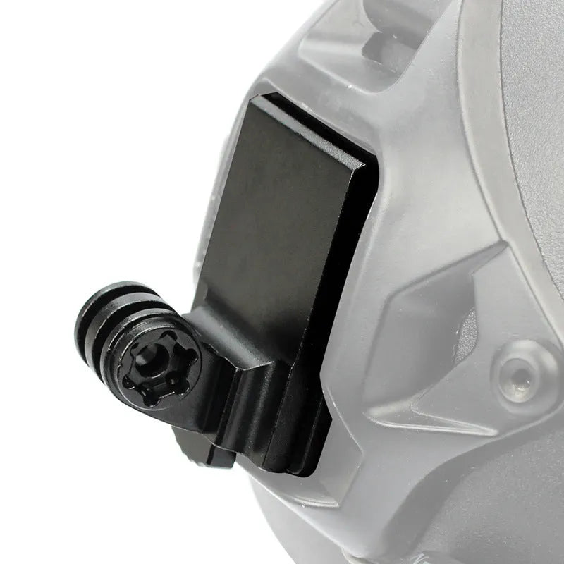 Aluminium action camera helmet mounting bracket for sports recording
