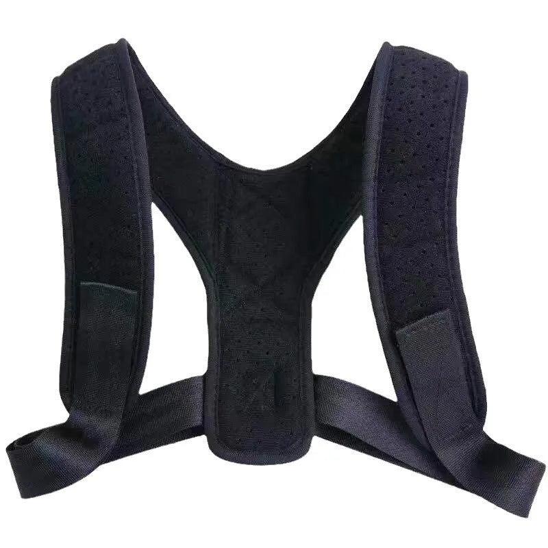 Adjustable nylon back correction band for posture support during sitting activities