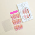 French spot drill bow nail wear set with love pattern and plastic armour suit in XB-70-48 colour