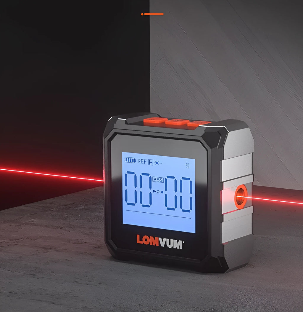Digital laser infrared woodworking steel tape measure tool with inclinometer and alloy casing