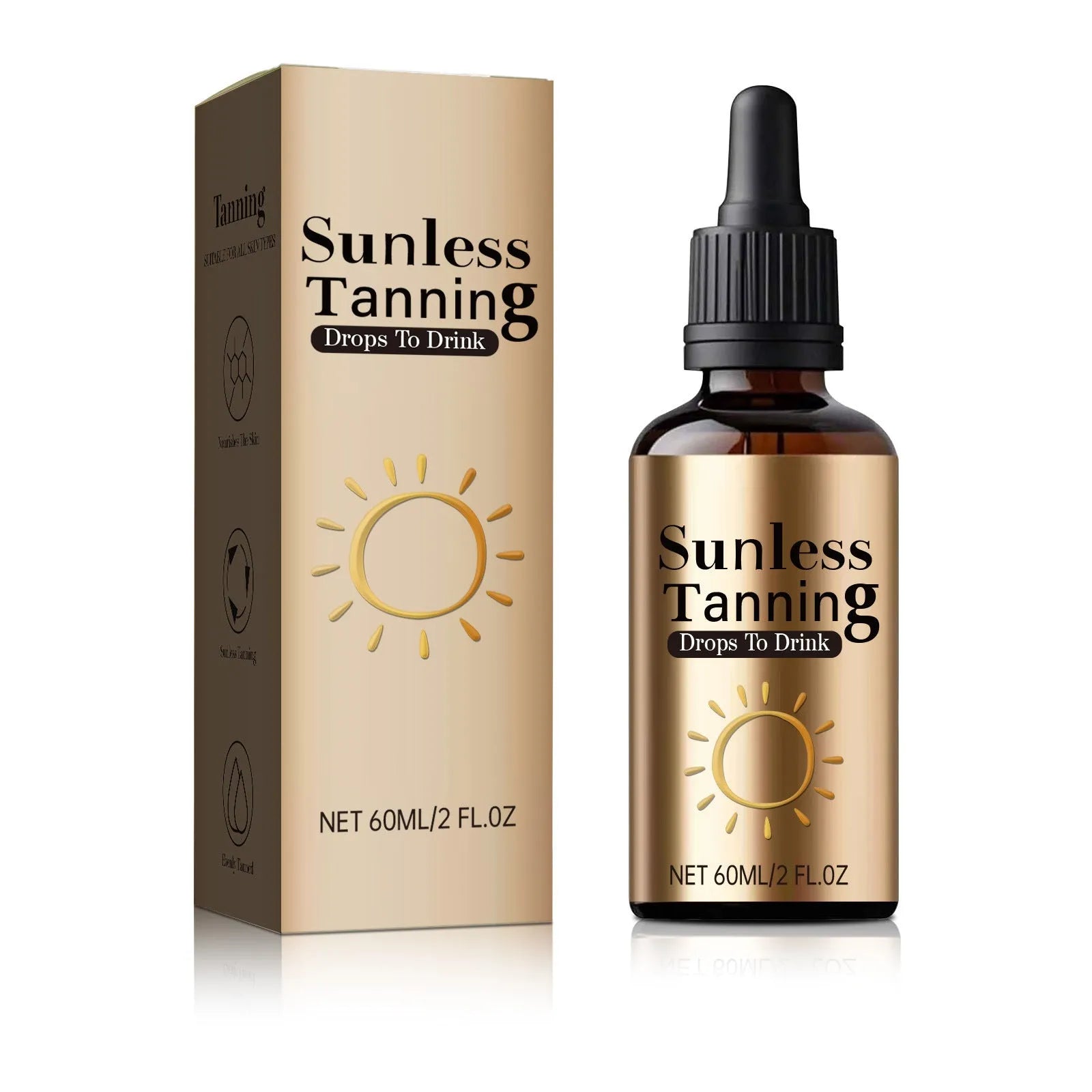 Black Aid Oral Drops 60ml bottle for universal skin treatment